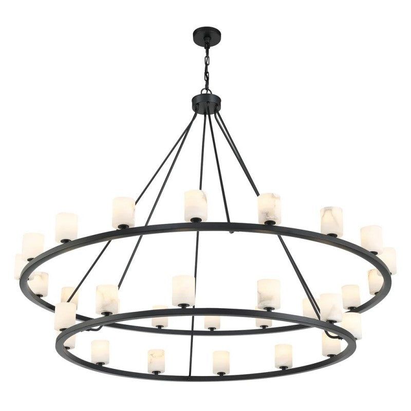 Aragon 30 Light Chandelier Alabaster