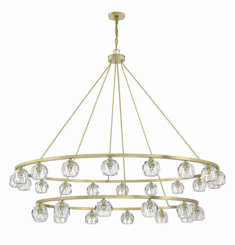 Aragon 30 Light Chandelier Glass