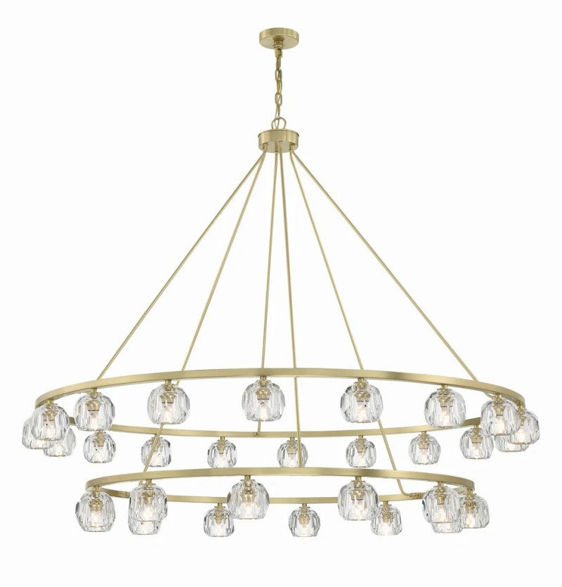 Aragon 30 Light Chandelier Glass