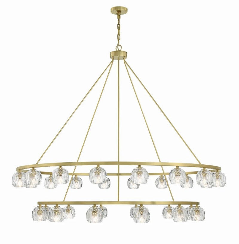 Aragon 30 Light Chandelier Glass