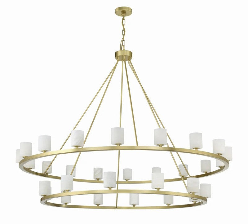 Aragon 30 Light Chandelier Alabaster