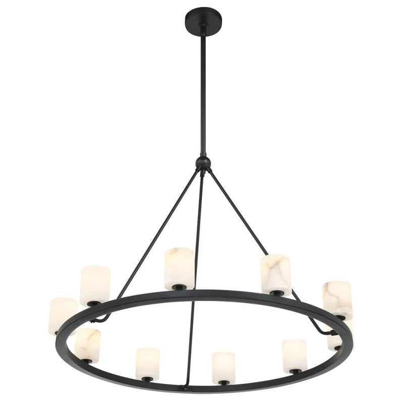 Aragon 12 Light Chandelier Alabaster