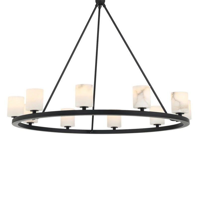 Aragon 12 Light Chandelier Alabaster