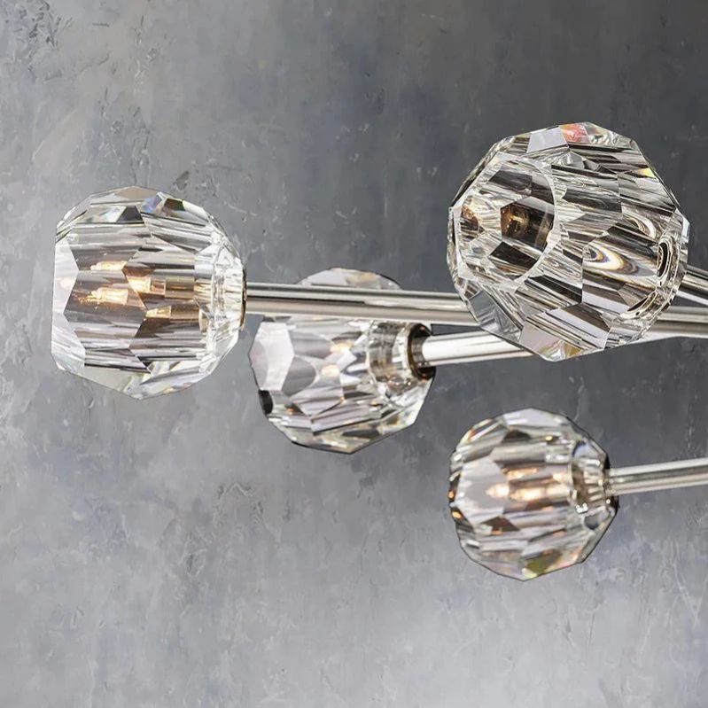 Balle Clear Crystal Chandelier D60"