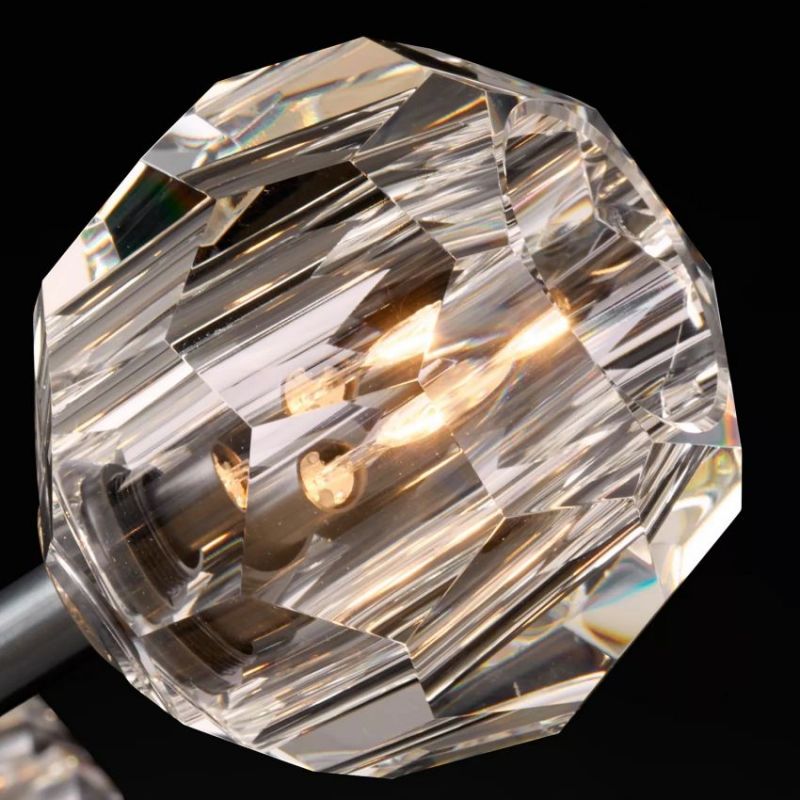 Balle Clear Cristal  Glass Rod Pendant