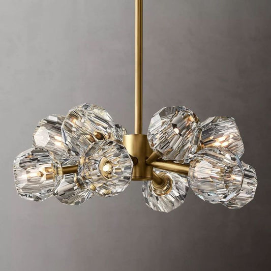 Balle Clear Crystal Chandelier D24"