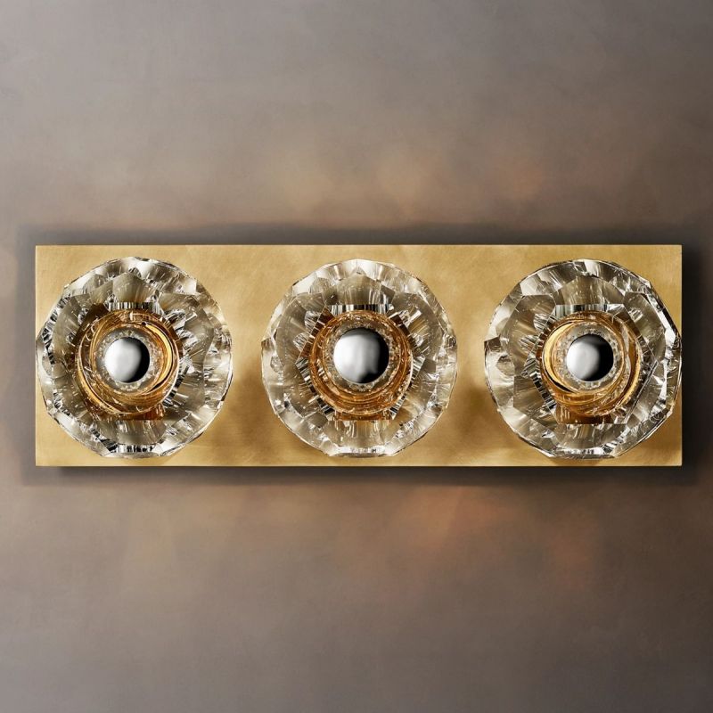 Balle Clear Glass Linear Wall Sconce 3-lights