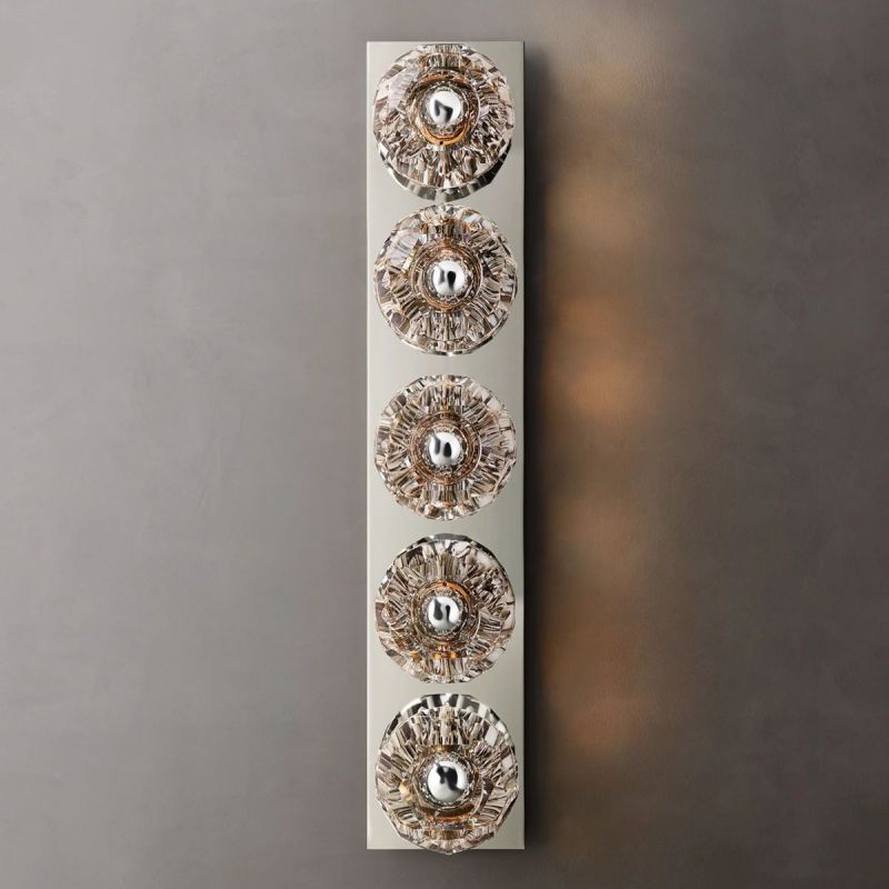 Balle Clear Glass Linear Wall Sconce 5-lights