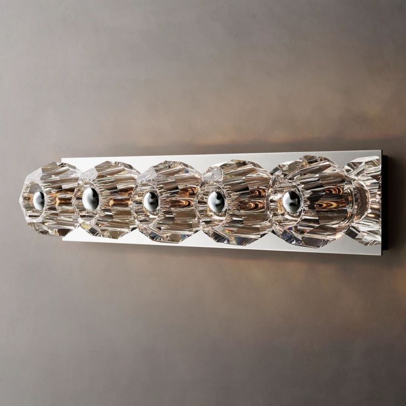 Balle Clear Glass Linear Wall Sconce 5-lights