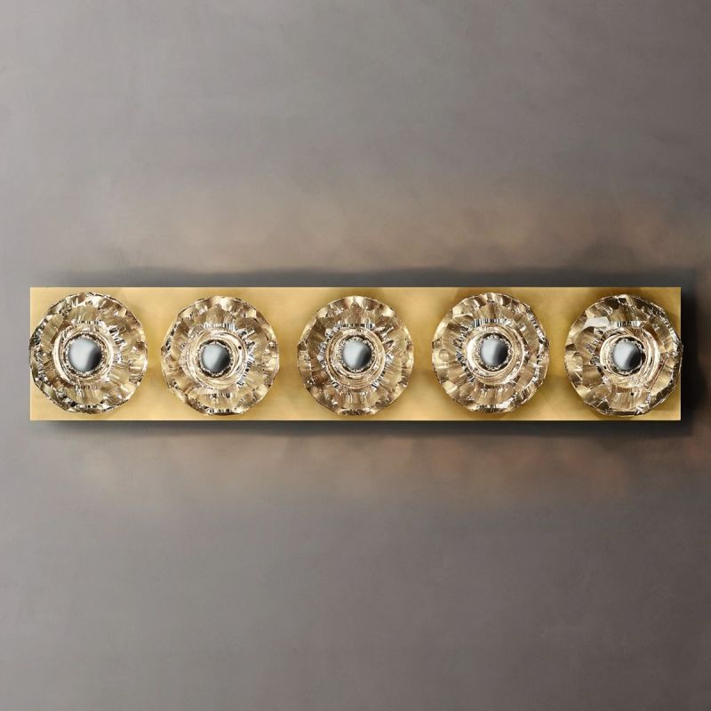 Balle Clear Glass Linear Wall Sconce 5-lights