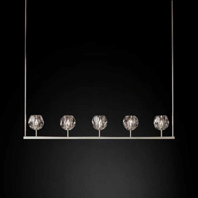 Balle Cristal Linear Chandelier D48"(Clear)