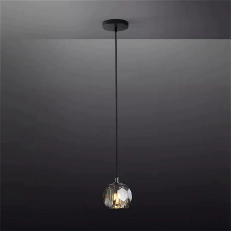 Balle Smoke Cristal Glass Rod Pendant