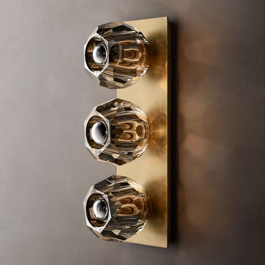 Balle Smoke Glass Linear Wall Sconce 3-lights