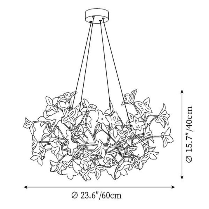 Begonia Branch Living Room Chandelier