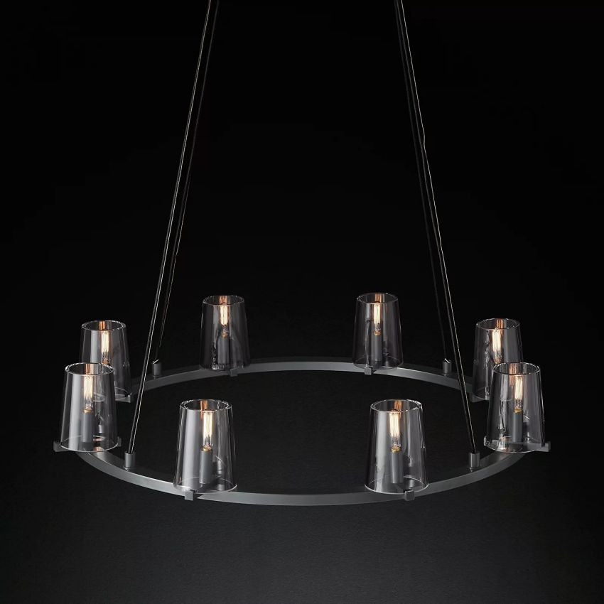 Briesha Series Round Glass Round Chandelier