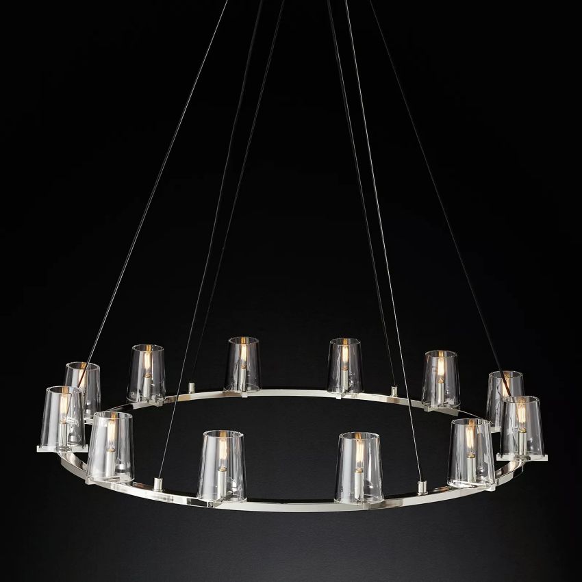 Briesha Series Round Glass Round Chandelier