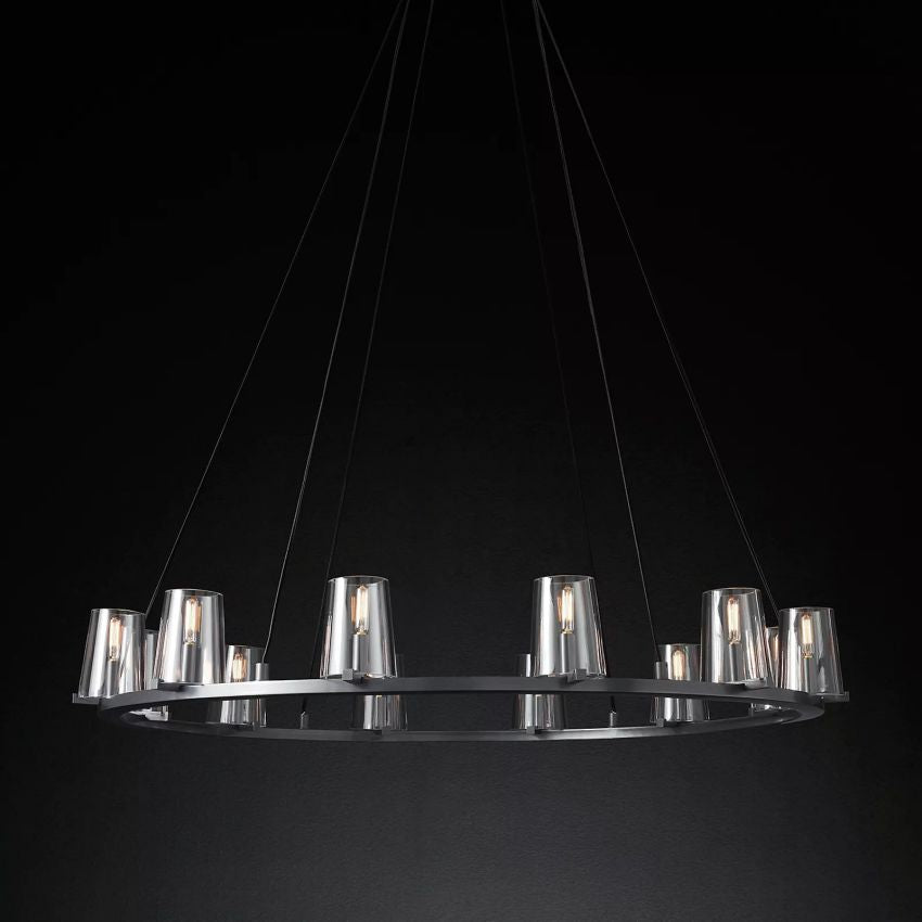 Briesha Series Round Glass Round Chandelier