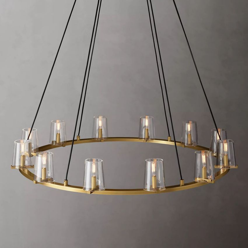 Briesha Series Round Glass Round Chandelier