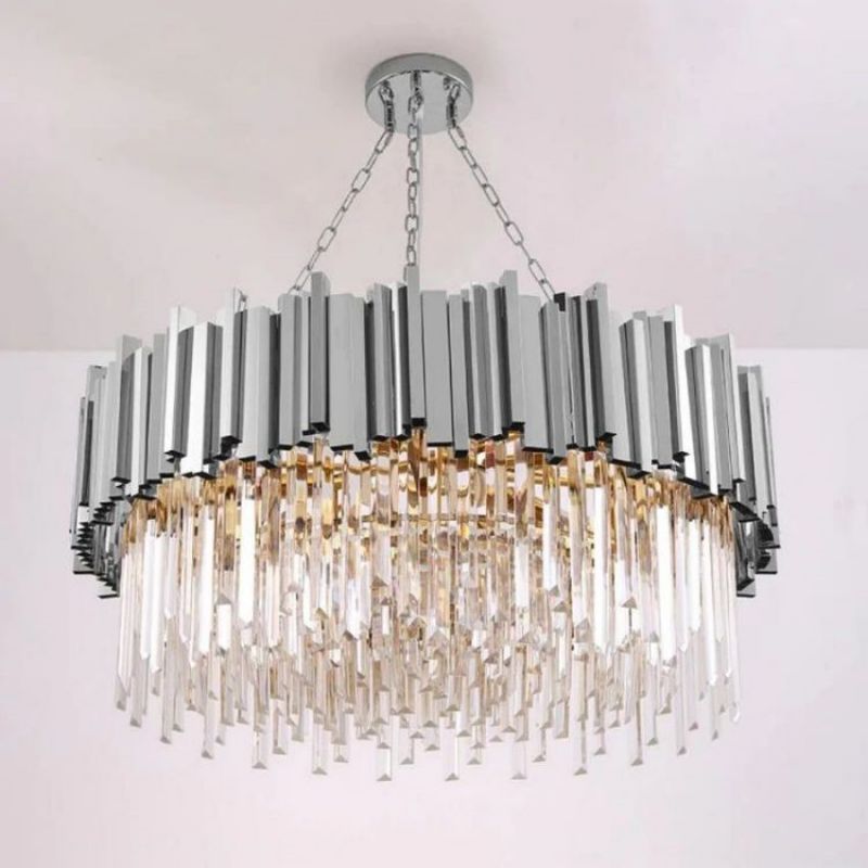 Bourbons Jerry Crystal Round Chandelier