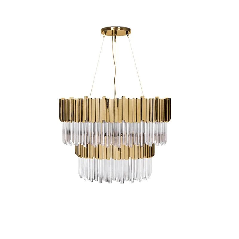 Brilliant Decorative 2-Tier Round Chandelier