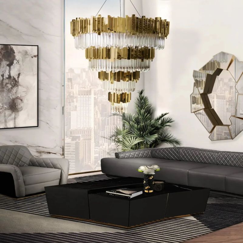 Brilliant Decorative 4-Tier Round Chandelier