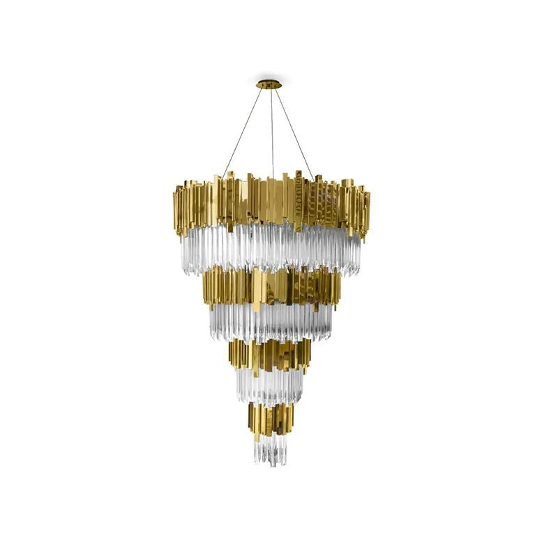 Brilliant Decorative 4-Tier Round Chandelier