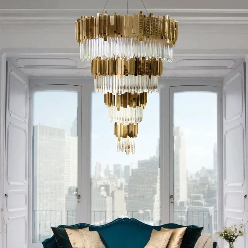 Brilliant Decorative 4-Tier Round Chandelier