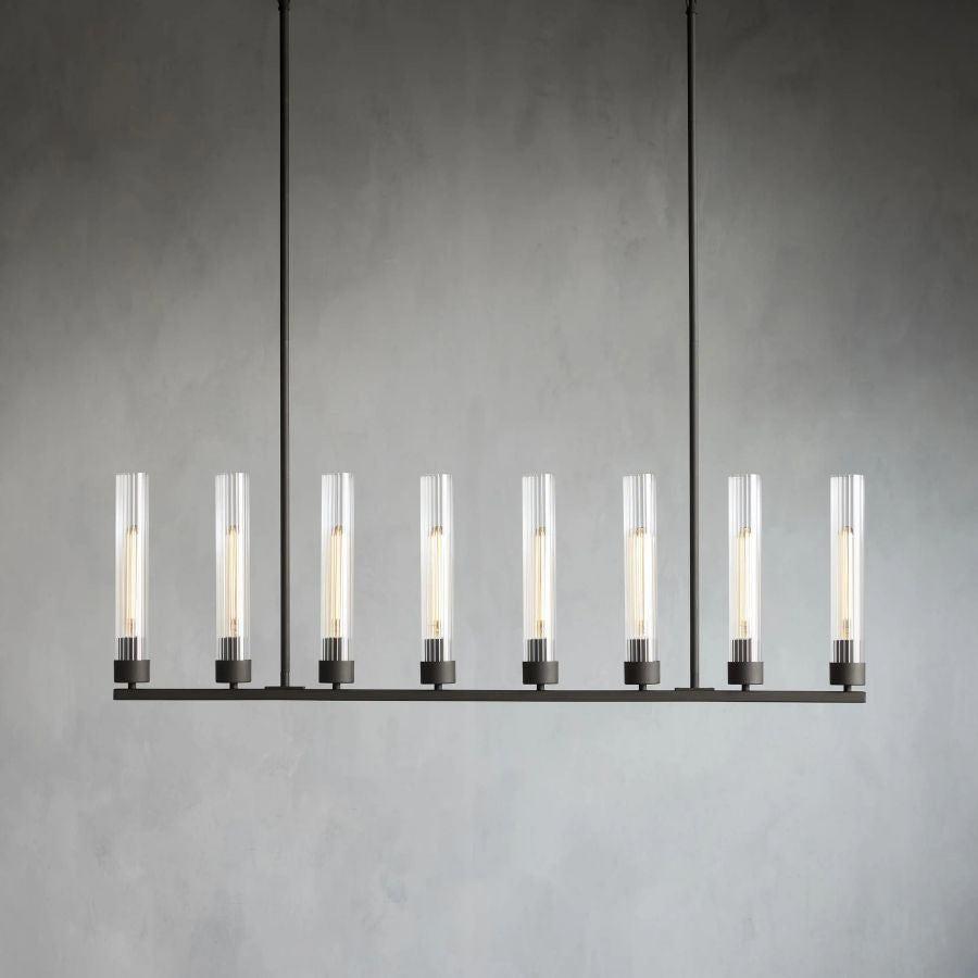 Chanavia Glass Linear Chandelier