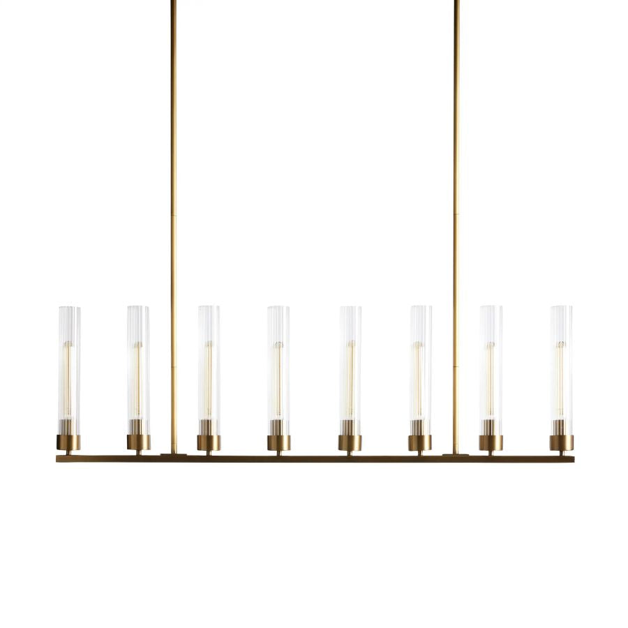 Chanavia Glass Linear Chandelier