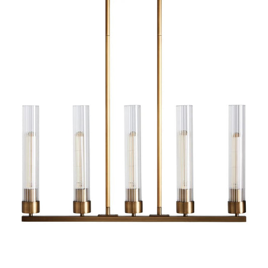 Chanavia Glass Linear Chandelier