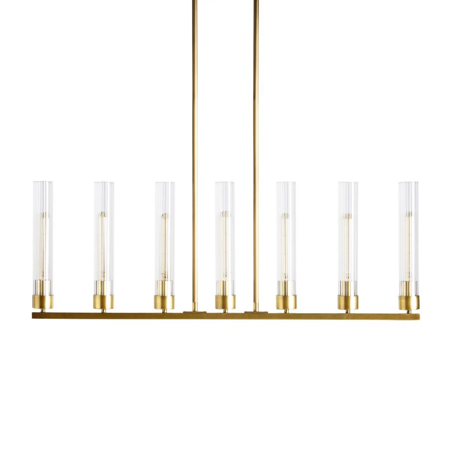 Chanavia Glass Linear Chandelier