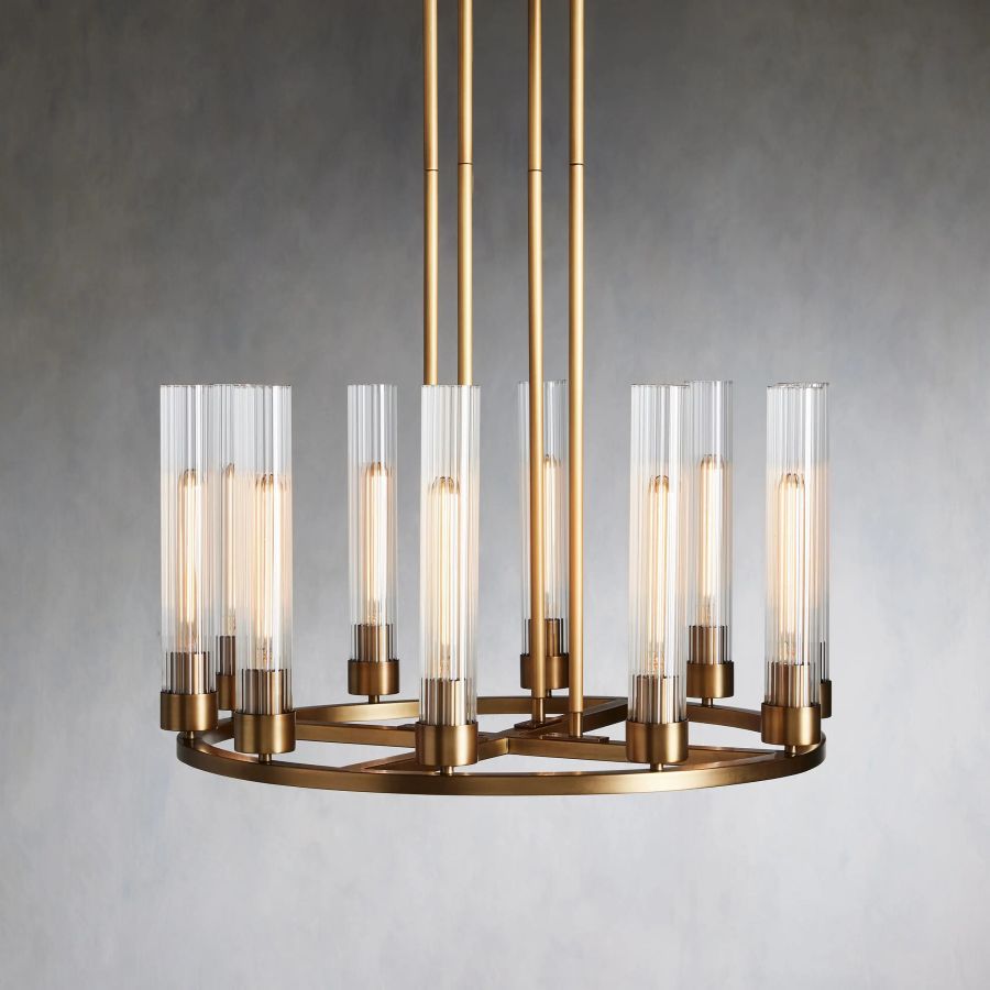 Chanavia Glass Round Chandelier