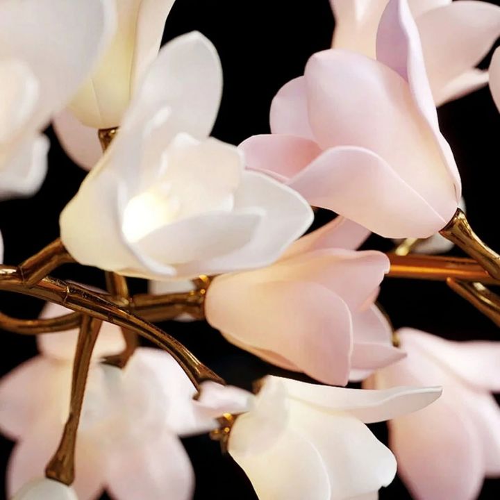 Circular Blossom Ceramic Chandelier