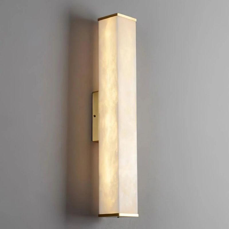 Cuboid Alabaster Wall Light