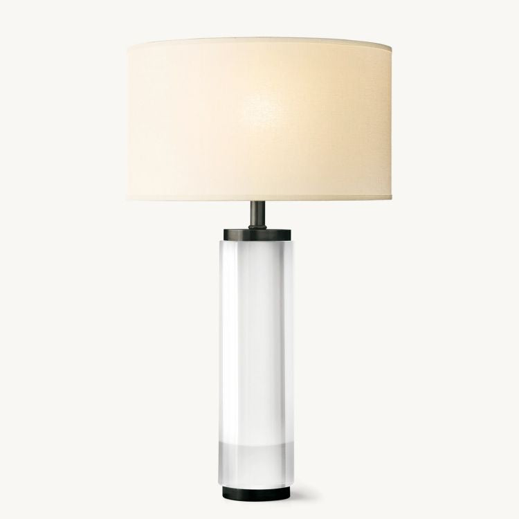 Cylindrical Crystal Table Lamp