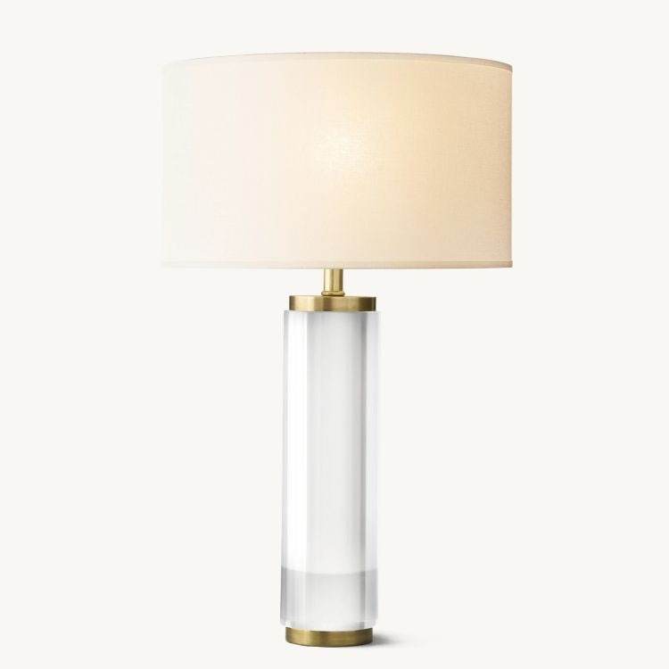 Cylindrical Crystal Table Lamp