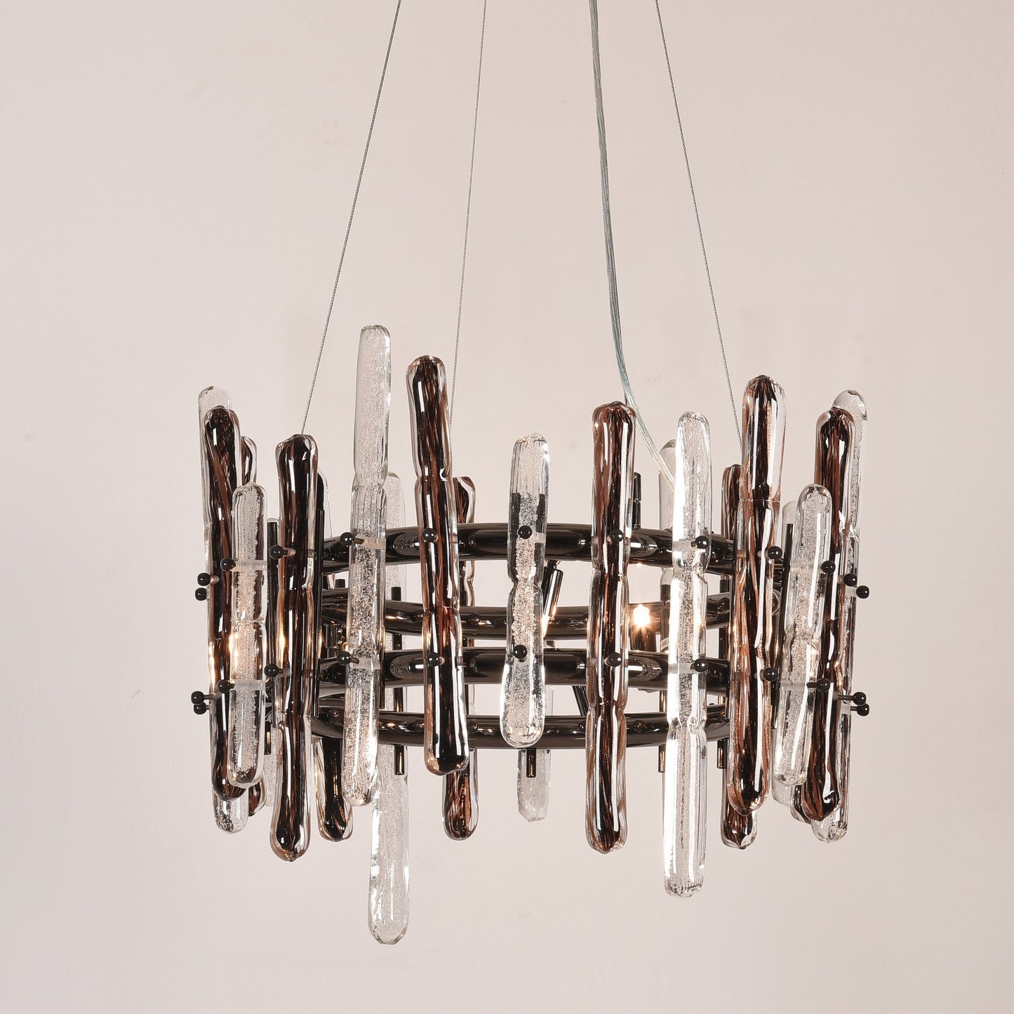 Sanjil Round Glass Chandelier