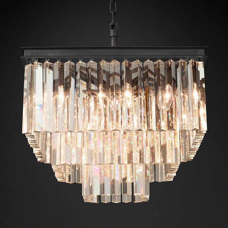 Della Square Chandelier 22"