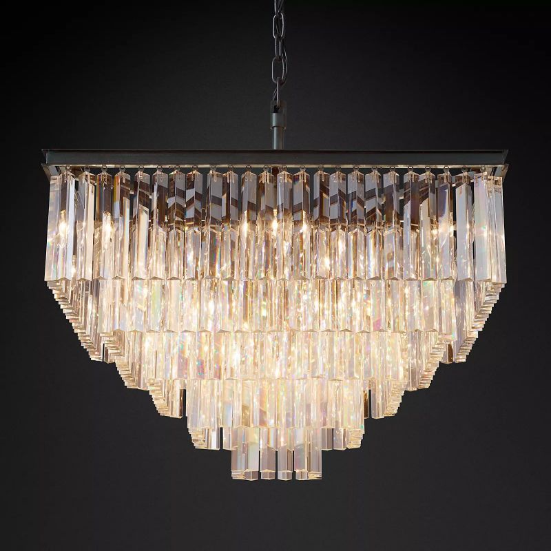 Della Square Chandelier 34"