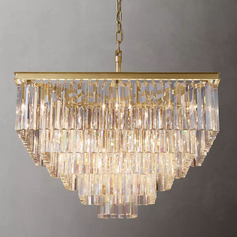 Della Square Chandelier 34"