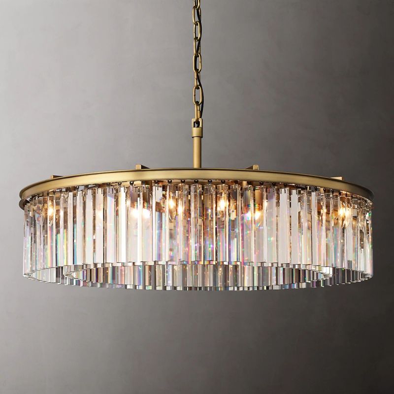 Della Single Layer Round Chandelier