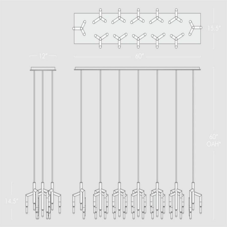 Flora Linear Chandelier