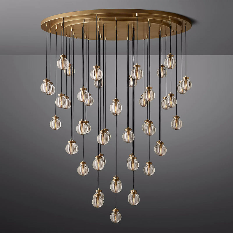 Popular Pearl Ball Round Chandelier 48"