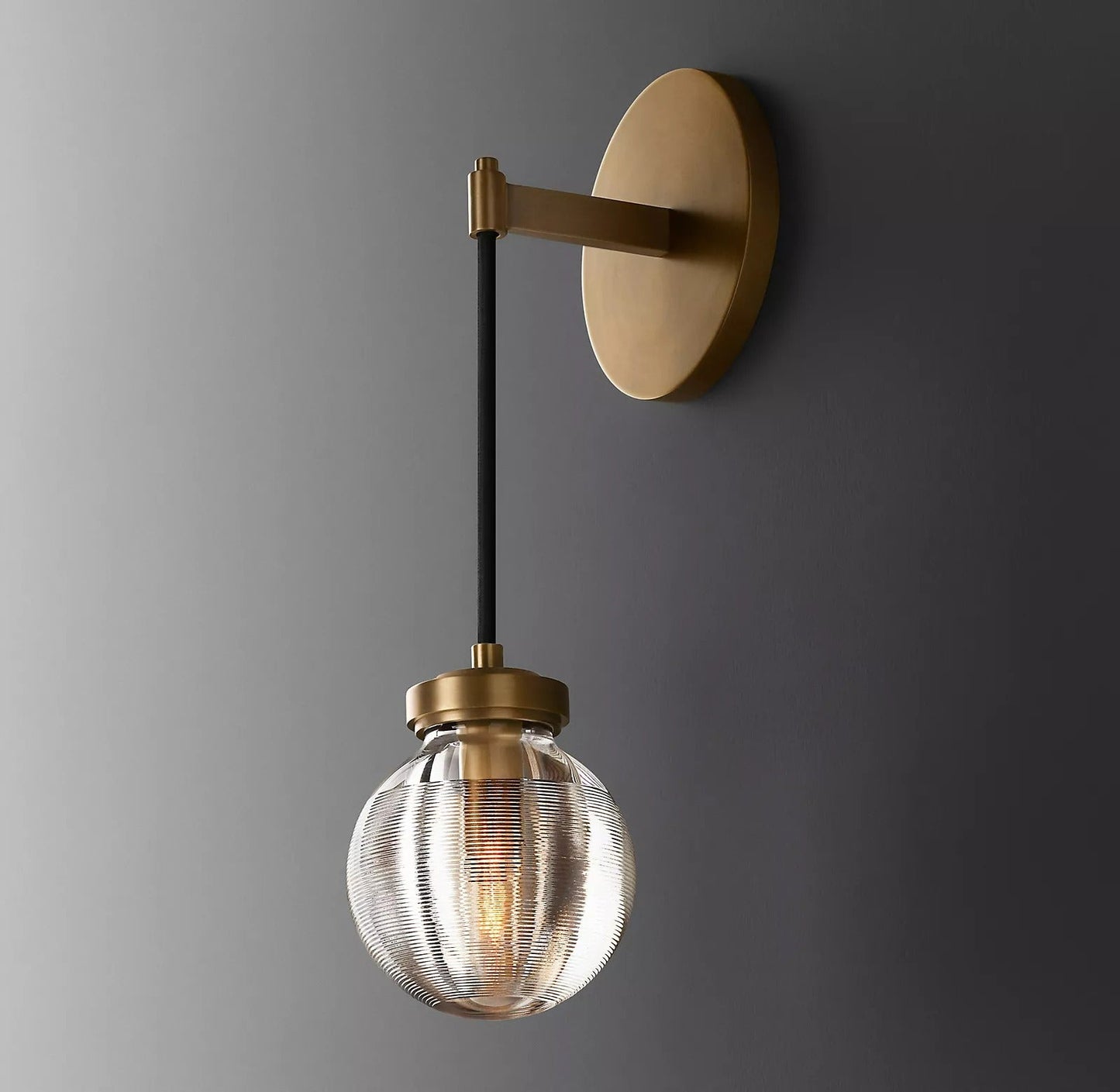 Popular Pearl Glass Ball Single-Head Wall Sconce(Cord)