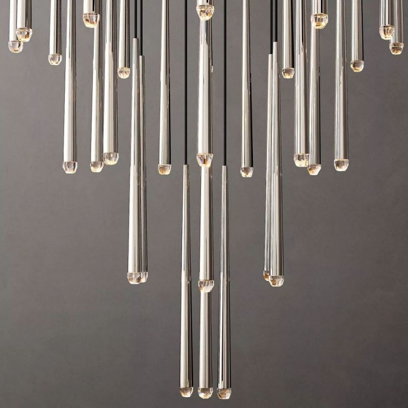 Felica Meteor Shower Round Tapered Tubular Chandelier 60''(Customized)