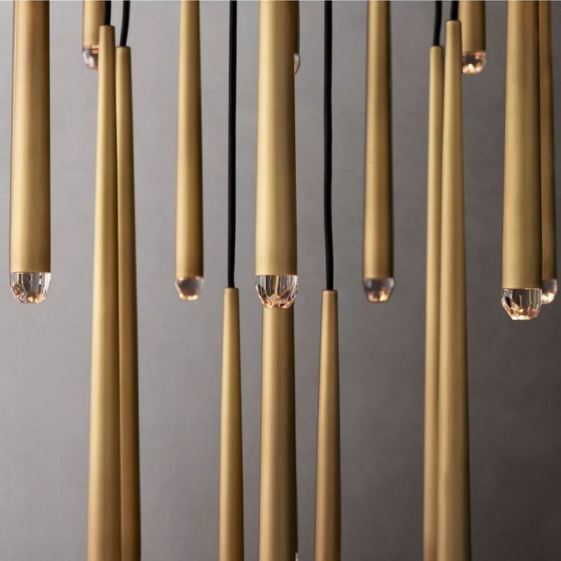 Felica Meteor Shower Round Tapered Tubular Chandelier 60''(Customized)