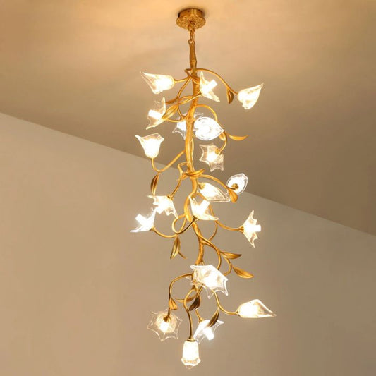 Flower Craftsman Glass Chandelier