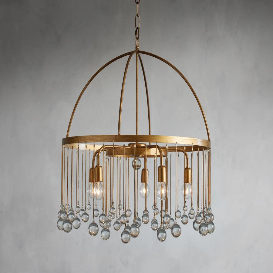 Hanson Round Glass Chandelier