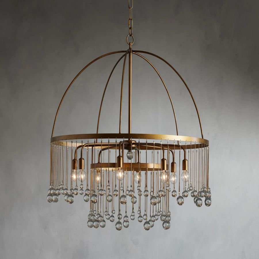 Hanson Round Glass Chandelier