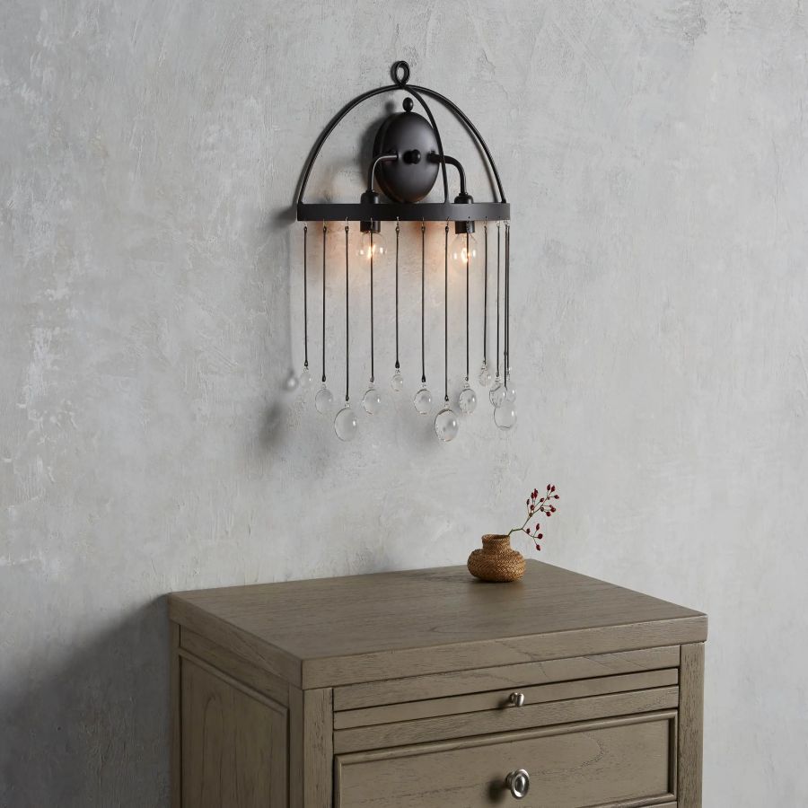 Hanson Glass Wall Sconce